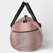 Rose Gold Pinsel Glitzer Monogram | Duffle Bag (Rechts)