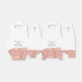 Rose Gold Pinselstrich Bat Mitzvah Gefälligkeitsbo Geschenkschachtel (Ungefaltet)