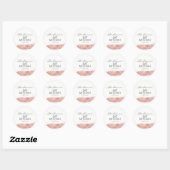 Rose Gold Pinselstrich Bat Mitzvah Sticker (Blatt)
