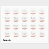 Rose Gold Pinselstrich Bat Mitzvah Sticker (Blatt)