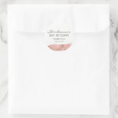 Rose Gold Pinselstrich Bat Mitzvah Sticker (Tasche)