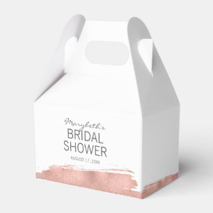Rose Gold Pinselstrich Brautparty Geschenkbox Geschenkschachtel