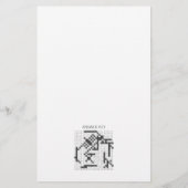 Rose Gold Pinselstrich Bridal Word Search Game (Rückseite)