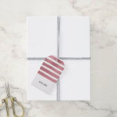 Rose Gold Pinselstriche Geschenkanhänger (Mit Garn)