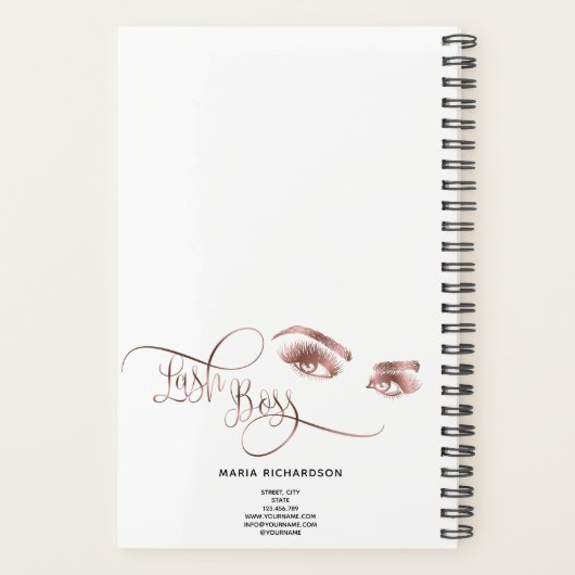 Rose Gold Planer (Rückseite)