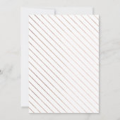 Rose Gold Pop Fizz Clink Bachelorette Imitate Foss Einladung (Rückseite)