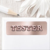 Rose Gold Powder Pink 3D Tester Beispielcontainer (Insitu)