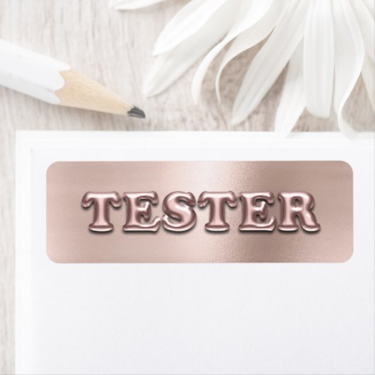 Rose Gold Powder Pink 3D Tester Beispielcontainer (Insitu)