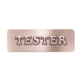 Rose Gold Powder Pink 3D Tester Beispielcontainer (Vorne)