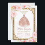 Rose Gold Princess Einladung - White Mis Quince<br><div class="desc">Rose Gold Princess Einladung - White Mis Quince EinladungMis Quince Anos,  15. Geburtstag, </div>