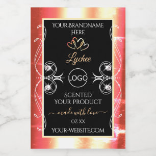 Rose Gold Produktkennzeichnungen Diamanten mit Log Lebensmitteletikett