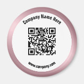 Rose Gold Promotions QR Code Magnet (Vorne)