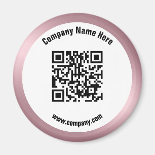 Rose Gold Promotions QR Code Magnet