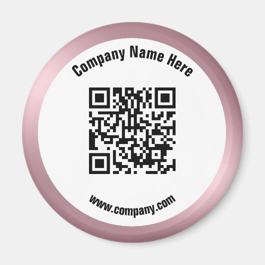 Rose Gold Promotions QR Code Magnet (Vorne)