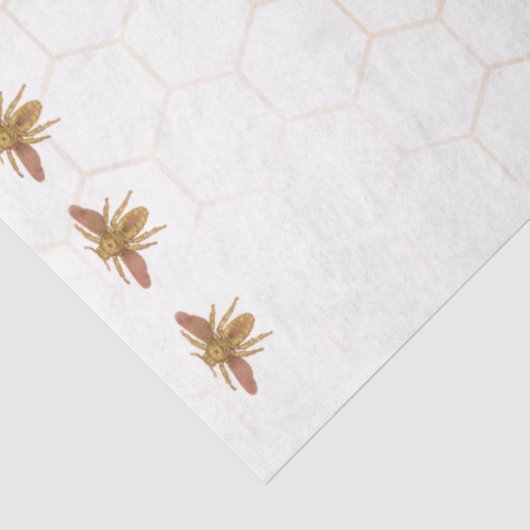 Rose Gold Queen Bee Crown Baby Name Decoupage Seidenpapier (Ausschnitt)