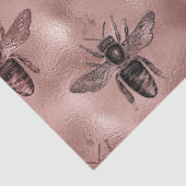 Rose Gold Queen Bee Decoupage Seidenpapier (Detail)