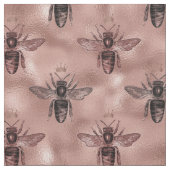 Rose Gold Queen Bee Stoff (Nahaufnahme)