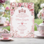 Rose Gold Quinceañera Crown Butterfly 15 Anos Einladung<br><div class="desc">Rose Gold Quinceañera Crown Mexican Butterfly Einladung Mis Quince 15 Anos,  16. Geburtstag, </div>