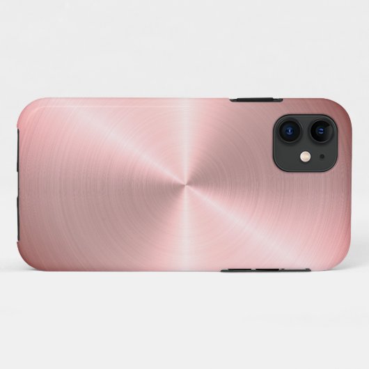 Rose Gold Radial Metallic| Zolltarif Case-Mate iPhone Hülle (Rückseite (Horizontal))
