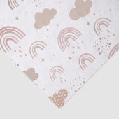 Rose Gold Rainbow Muster Seidenpapier (Detail)