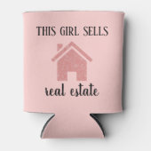 Rose Gold Real Anwesen Agent Dosenkühler (Vorderseite)