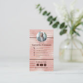 Rose Gold Realtor Modernes Real Anwesen Visitenkarte (Stehend Vorderseite)