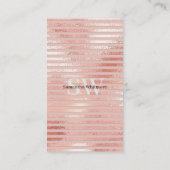 Rose Gold Realtor Modernes Real Anwesen Visitenkarte (Rückseite)