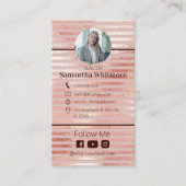 Rose Gold Realtor Modernes Real Anwesen Visitenkarte (Vorderseite)