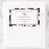 Rose Gold Rechteckiger Aufkleber (Tasche)