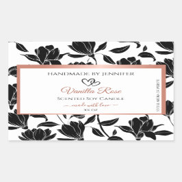 Rose Gold Rechteckiger Aufkleber