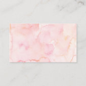 Rose Gold Regenschirm April Dusche Windelwanne Begleitkarte (Rückseite)