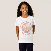 Rose Gold Retro Disco Ball PERSONALISIERTER T - Sh T-Shirt (Vorne ganz)