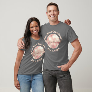 Rose Gold Retro Disco-Kugel PERSONALISIERTES T-Shi T-Shirt