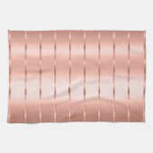 Rose Gold Ribbon Bow Brautparty Geschirrtuch (Horizontal)