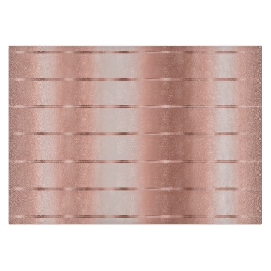 Rose Gold Ribbon Bow Brautparty Schneidebrett (Vorderseite)