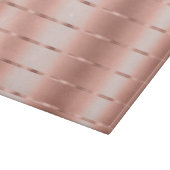 Rose Gold Ribbon Bow Brautparty Schneidebrett (Ecke)