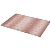 Rose Gold Ribbon Bow Brautparty Schneidebrett (Ecke)