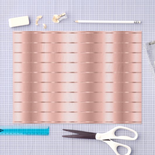 Rose Gold Ribbon Bow Brautparty Seidenpapier