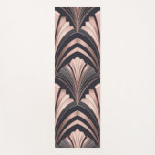 Rose Gold Romance Neo Art Deco Fan Design Yogamatte (Vorderseite)