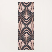 Rose Gold Romance Neo Art Deco Fan Design Yogamatte (Rückseite)