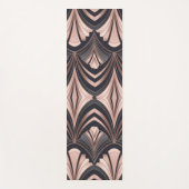 Rose Gold Romance Neo Art Deco Fan Design Yogamatte (Vorderseite)