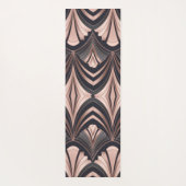 Rose Gold Romance Neo Art Deco Fan Design Yogamatte (Rückseite)