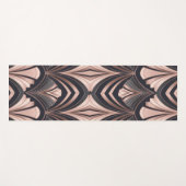 Rose Gold Romance Neo Art Deco Fan Design Yogamatte (Vorderseite (Horizontal))
