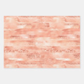 Rose Gold Rosa Einhorn Sparkone Geschenkpapier Set (Vorderseite 3)