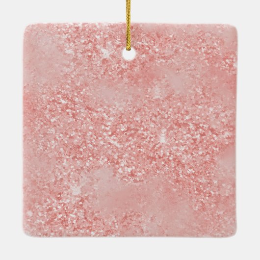 Rose Gold Rosa Einhorn Sparkone Keramikornament (Rückseite)