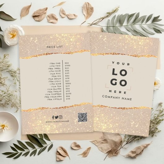 Rose gold Rosa elegante moderne mädchenhafte Preis Einladung