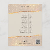 Rose gold Rosa elegante moderne mädchenhafte Preis Flyer (Vorne)
