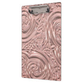 Rose gold Rosa elegante Prägung Look Art Nouveau Klemmbrett (Links)