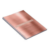 Rose Gold - Rosa Foil Beruflich Girl Notizblock (Rechte Seite)