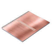 Rose Gold - Rosa Foil Beruflich Girl Notizblock (Linke Seite)